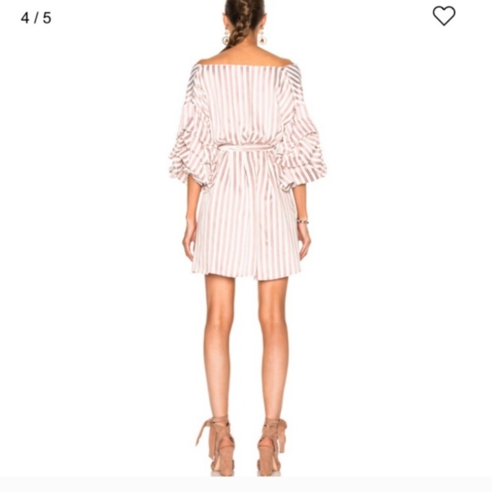 Alexis Striped Off-Shoulder Dress - Picture 4 of 8